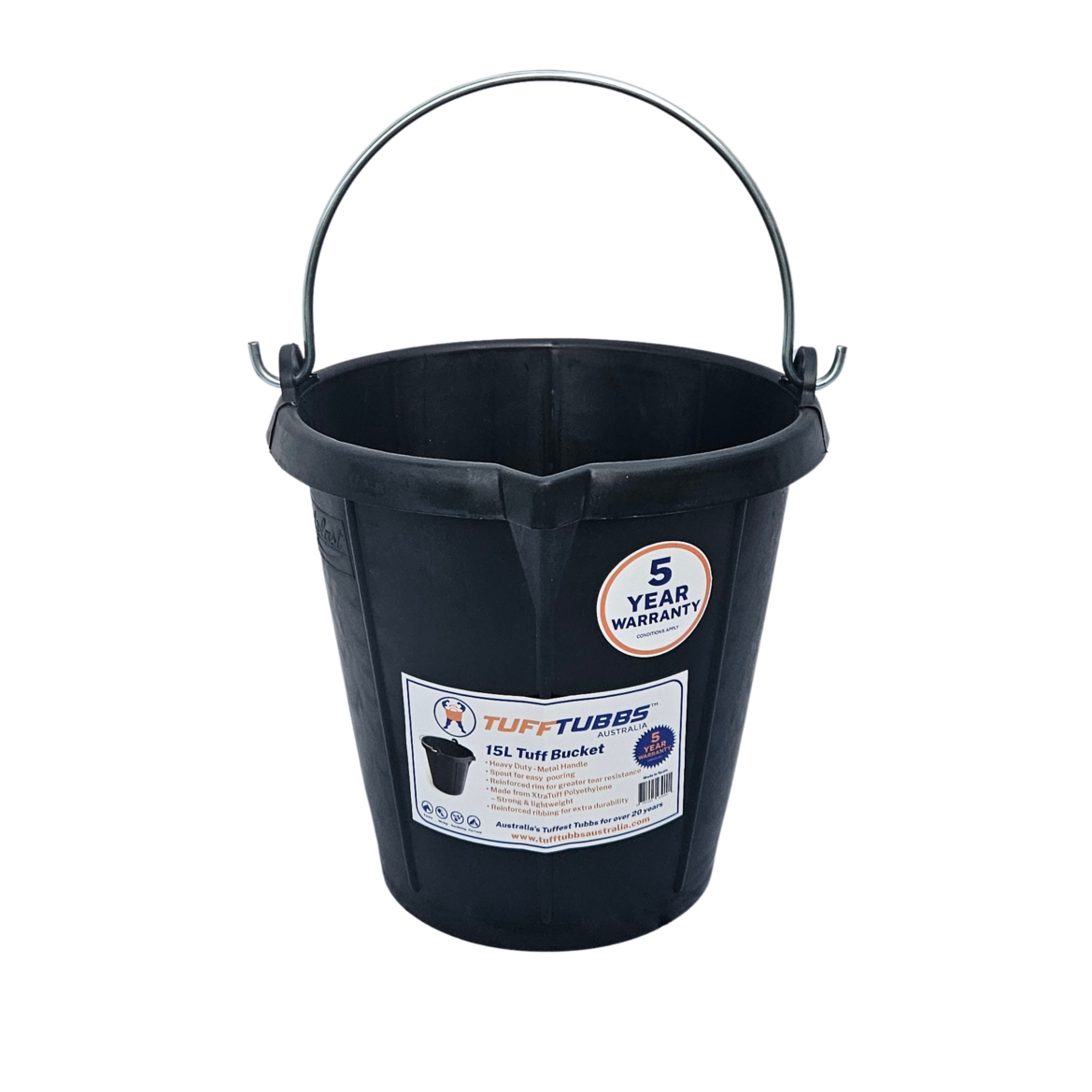 Tuff Tub 15L Tradie Bucket with Spout
