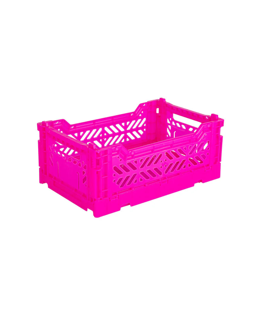 Aykasa Stackable Crates - Mini Neon Pink